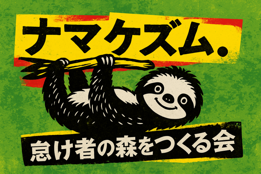 ナマケズム。怠け者の森をつくる会